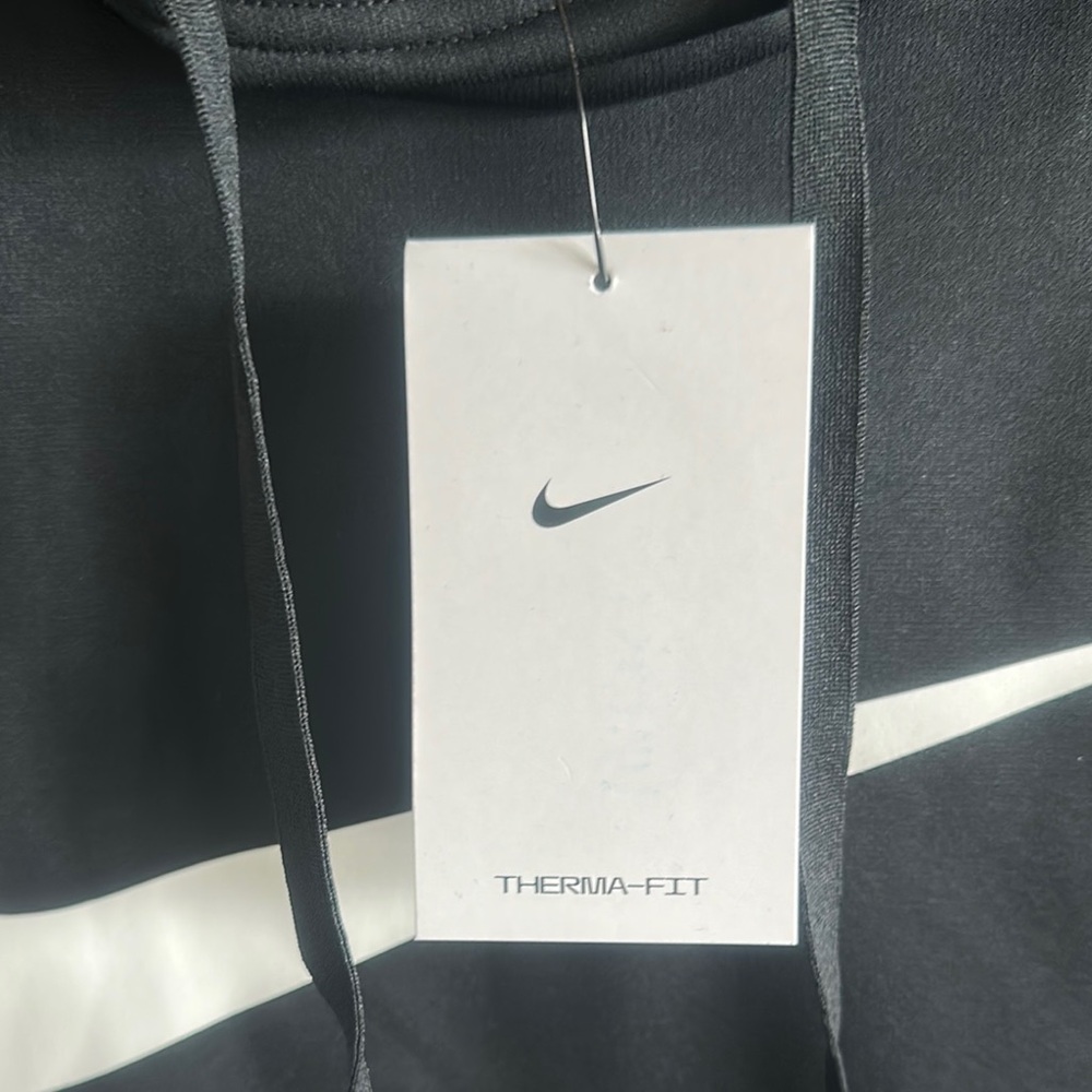 Nike Black Hoodie with White Logo - Picture 5 of 5